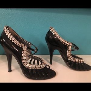 Authentic Giuseppe Zanotti jeweled heels.